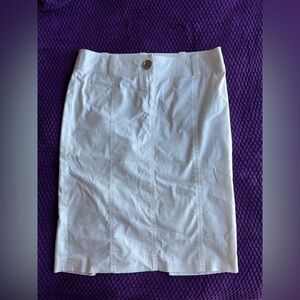 Burberry London White Skirt